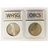 Image 2 : (2) GEM BU PL MORGAN SILVER DOLLARS