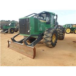 2015 JOHN DEERE 648L SKIDDER, VIN/SN:667907 - GRAPPLE, DUAL ARCH, WINCH, CAB, A/C, 30.5L-32 TIRES, M