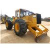 Image 4 : JOHN DEERE 648G GRAPPLE SKIDDER, VIN/SN:556748 - CABLE, WINCH, CAB, 30.5L-32 TIRES