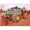 Image 1 : TIMBERJACK 660D SKIDDER, VIN/SN:001257 - GRAPPLE, DUAL ARCH, WINCH, CAB, A/C, 73X44.00-32 TIRES, MET