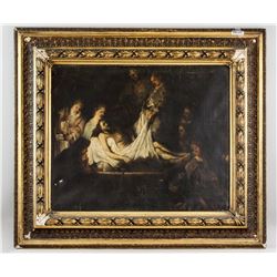 Rembrandt Oil on Canvas of Christ