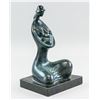 Image 2 : European Bronze Mother Baby Statue Signed