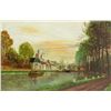Image 1 : Dutch D Van Haven Oil on Board Riverscene "7934"