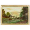 Image 2 : Dutch D Van Haven Oil on Board Riverscene "7934"