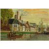 Image 4 : Dutch D Van Haven Oil on Board Riverscene "7934"