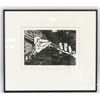 Image 2 : Woodcut Block Print Signed & Dated '86 6/10