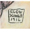 Image 4 : Egon Schiele Austrian Mixed Media on Paper