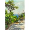 Image 1 : Artist Signed KPM Russian Oil on Paper Landscape