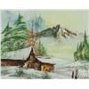 Image 1 : Oil on Board American Landscape Signed D. Eldon