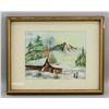 Image 2 : Oil on Board American Landscape Signed D. Eldon