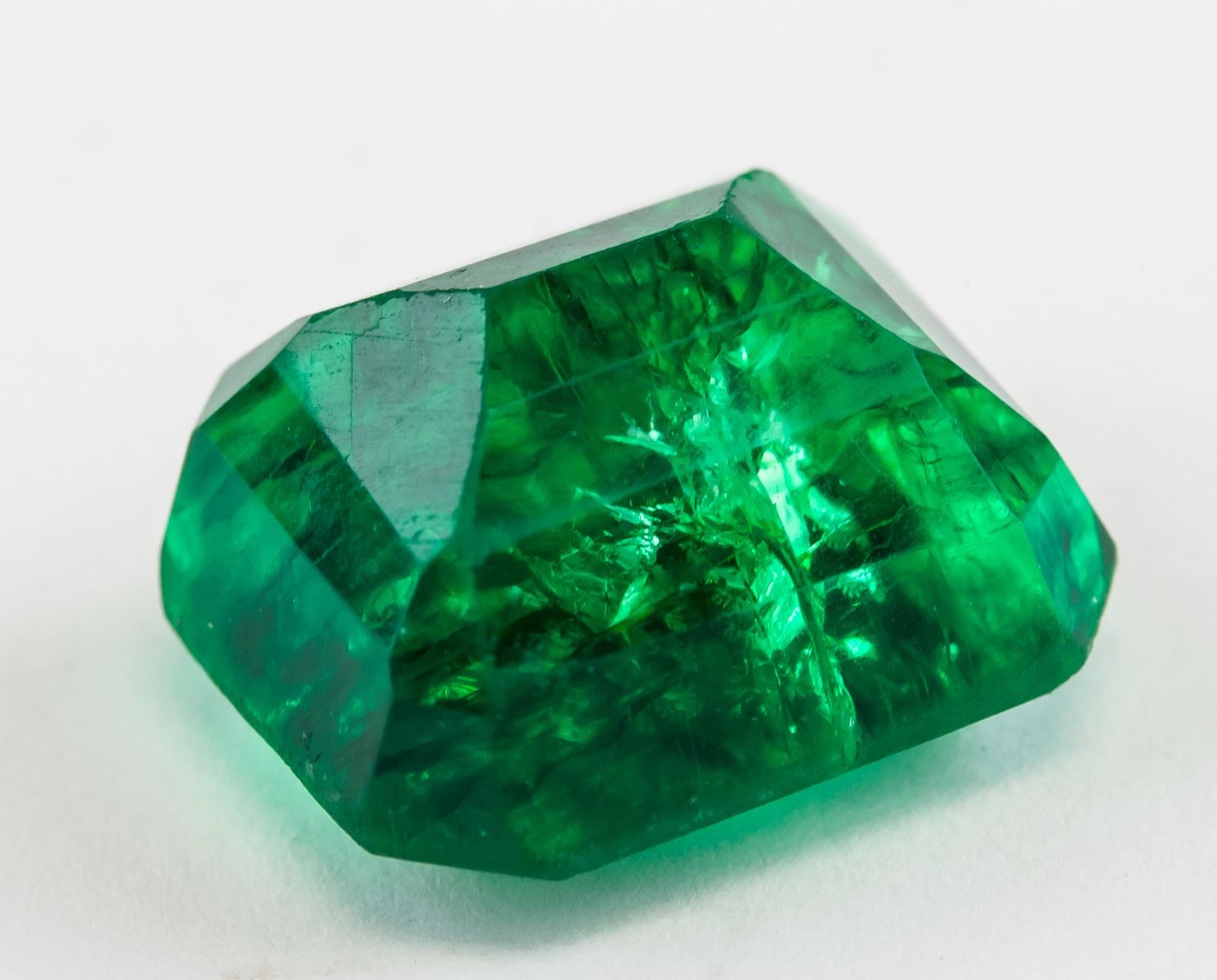 Emerald lighted christmas tree