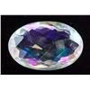 Image 1 : 14.80ct Oval Checker Rainbow Mystic Quartz GGL