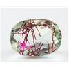 Image 1 : 90.55 ct Oval Checker Rutilated Quartz Gem GGL COA