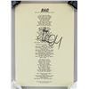 Image 1 : Michael Jackson Autographed Lyrics JSA Letter