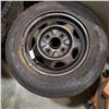 Image 2 : SET OF 4 P 155/80 R13 TIRES ON RIMS