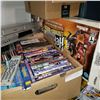 Image 2 : BOX OF DVDS, VIDEO GAMES, VHS PLAYER, AND WII ACCESSORIES