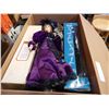 Image 1 : BOX OF COLLECTOR DOLLS AND 2 BOXES OF GLASSES