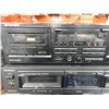 Image 2 : PIONEER CT-W450R AND TECHNICS RS-TR157 DUAL CASSETTE DECKS, AND MIX LOT OF CASSETTES, CDS, DVDS
