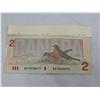Image 2 : 1986 CANADIAN 2 DOLLAR BANK NOTE - UNCIRCULATED