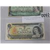 Image 2 : 3 CANADIAN 1 DOLLAR BILLS 1967 X 2, CENTENNIAL AND 1973