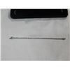 Image 2 : STERLING SILVER TENNIS BRACELET WITH 42 STONES, POSSIBLE DIAMONDS