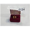 Image 1 : 14K GOLD RING WITH 3 SEMI PRECIOUS STONES 9 GRAMS TOTAL WEIGHT