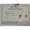 Image 2 : 10KT WHITE GOLD 6x4mm GENUINE 1.4CT RUBY EARRINGS W/ APPRAISAL $600