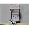 Image 3 : 10KT WHITE GOLD 6x4mm GENUINE 1.4CT RUBY EARRINGS W/ APPRAISAL $600