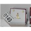 Image 3 : 10KT YELLOW GOLD .72CT CZ EARRINGS AND PENDANT W/ APPRAISAL $1605
