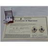 Image 1 : STERLING SILVER 8x4mm GENUINE 1.5CT SAPPHIRE AND CZ EARRINGS W/ APPRAISAL $900
