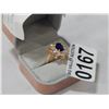 Image 3 : STAMPED 14K LADIES DINNER RING W/ STONES - UNTESTED