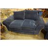 Image 2 : BLUE UPHOLSTERED SOFA AND LOVE SEAT