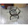 Image 1 : MODERN GLASS TOP END TABLE