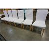 Image 2 : 6 WHITE DINING CHAIRS