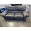 Image 2 : GREY GE LEATHER SOFA AND LOVESEAT