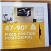 Image 2 : NEW OVERSTOCK INSIGNIA 47-90 INCH FIXED POSITION TV WALL MOUNT 120LB CAPACITY
