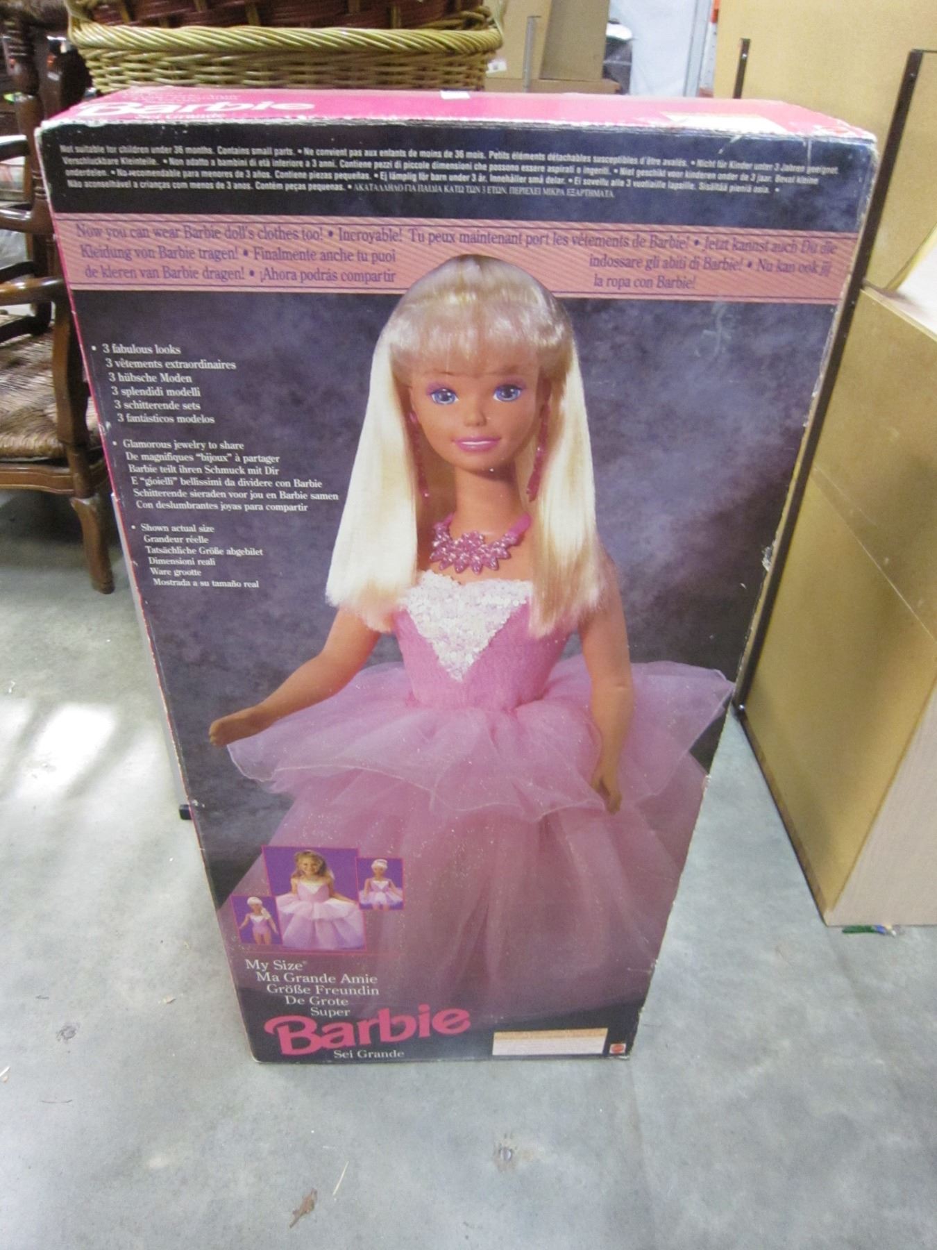 MY SIZE SUPER BARBIE DOLL IN ORIGINAL BOX - Big Valley Auction