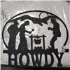 Image 2 : PLASMA CUT HOWDY METAL SIGN AND BOAT PLATE PICTURE