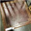 Image 2 : ZANGERLE LEATHER INSERT ENDTABLE AND PRESSBACK CHAIR