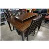 Image 1 : DINING ROOM TABLE W/ 1 LEAF AND 4 CHAIRS