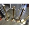 Image 2 : LOT OF 4 BRASS STANTIONS