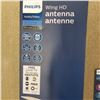 Image 2 : NEW OVERSTOCK PHILIPS WING ELITE HD DIGITAL ANTENNA, 1080P, 4K READY, 60 MILE RECEPTION RATING, WITH