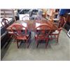 Image 1 : DUNCAN PHYFFE DOUBLE PEDESTAL DINING TABLE W/ JACKKNIFE LEAF AND 6 CHAIRS