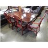 Image 2 : DUNCAN PHYFFE DOUBLE PEDESTAL DINING TABLE W/ JACKKNIFE LEAF AND 6 CHAIRS