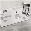 Image 1 : 10KT YELLOW GOLD 4 x 6mm GENUINE .45CTS SAPPHIRE AND .02CT DIAMOND PENDANT W/ APPRAISAL $500
