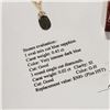Image 2 : 10KT YELLOW GOLD 4 x 6mm GENUINE .45CTS SAPPHIRE AND .02CT DIAMOND PENDANT W/ APPRAISAL $500