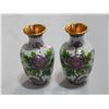 Image 2 : PAIR OF CLOISONNE VASES