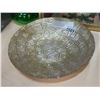 Image 2 : ART GLASS DISH, 2 GREEN GLASS DECANTERS, AND QUEEN CORONATION SOUVENIR