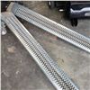Image 2 : PAIR OF 6FT GALVANIZED STEEL LOADING RAMPS