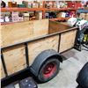 Image 2 : 2018  4 BY 8 STEEL BOTTOM U BUILT UTILITY TRAILER W/ REGISTRATION